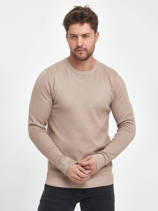 Джемпер Trend Collection модель TC9911BeigeSVTRMN Фото