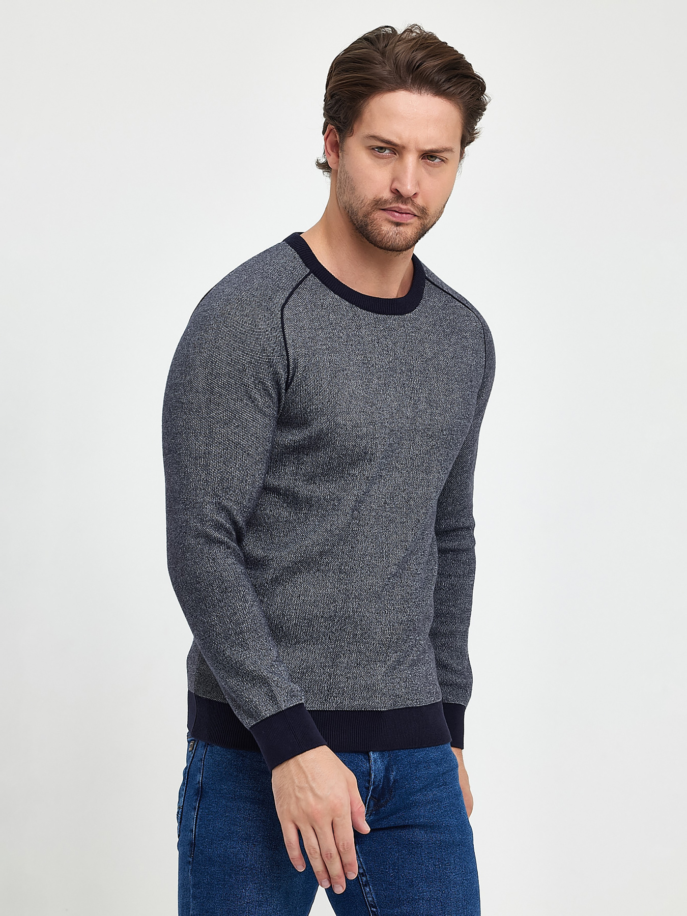 Джемпер Trend Collection модель TC9893BlueGreySVTRMN Фото