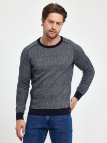 Джемпер Trend Collection модель TC9893BlueGreySVTRMN Фото