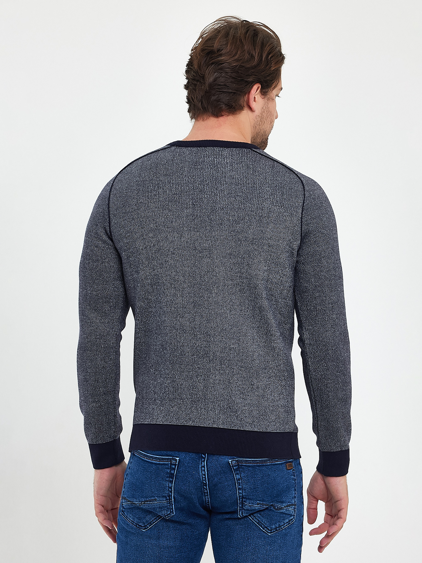 Джемпер Trend Collection модель TC9893BlueGreySVTRMN Фото