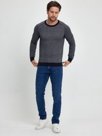 Джемпер Trend Collection модель TC9893BlueGreySVTRMN Фото