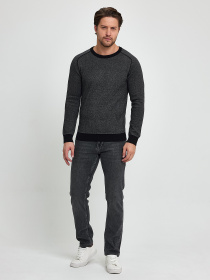 Джемпер Trend Collection модель TC9892BlackGreySVTRMN Фото