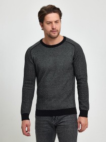 Джемпер Trend Collection модель TC9892BlackGreySVTRMN Фото