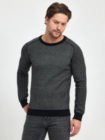 Джемпер Trend Collection модель TC9892BlackGreySVTRMN Фото