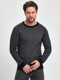 Джемпер Trend Collection модель TC9892BlackGreySVTRMN Фото