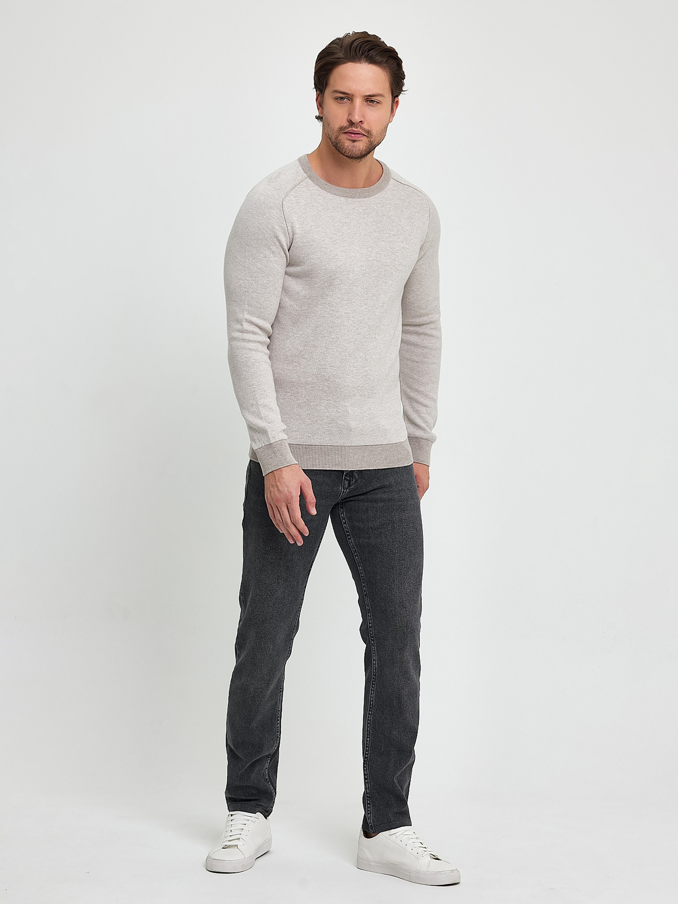 Джемпер Trend Collection модель TC9891BeigeSVTRMN Джемпер Trend Collection модель TC9891BeigeSVTRMN Фото