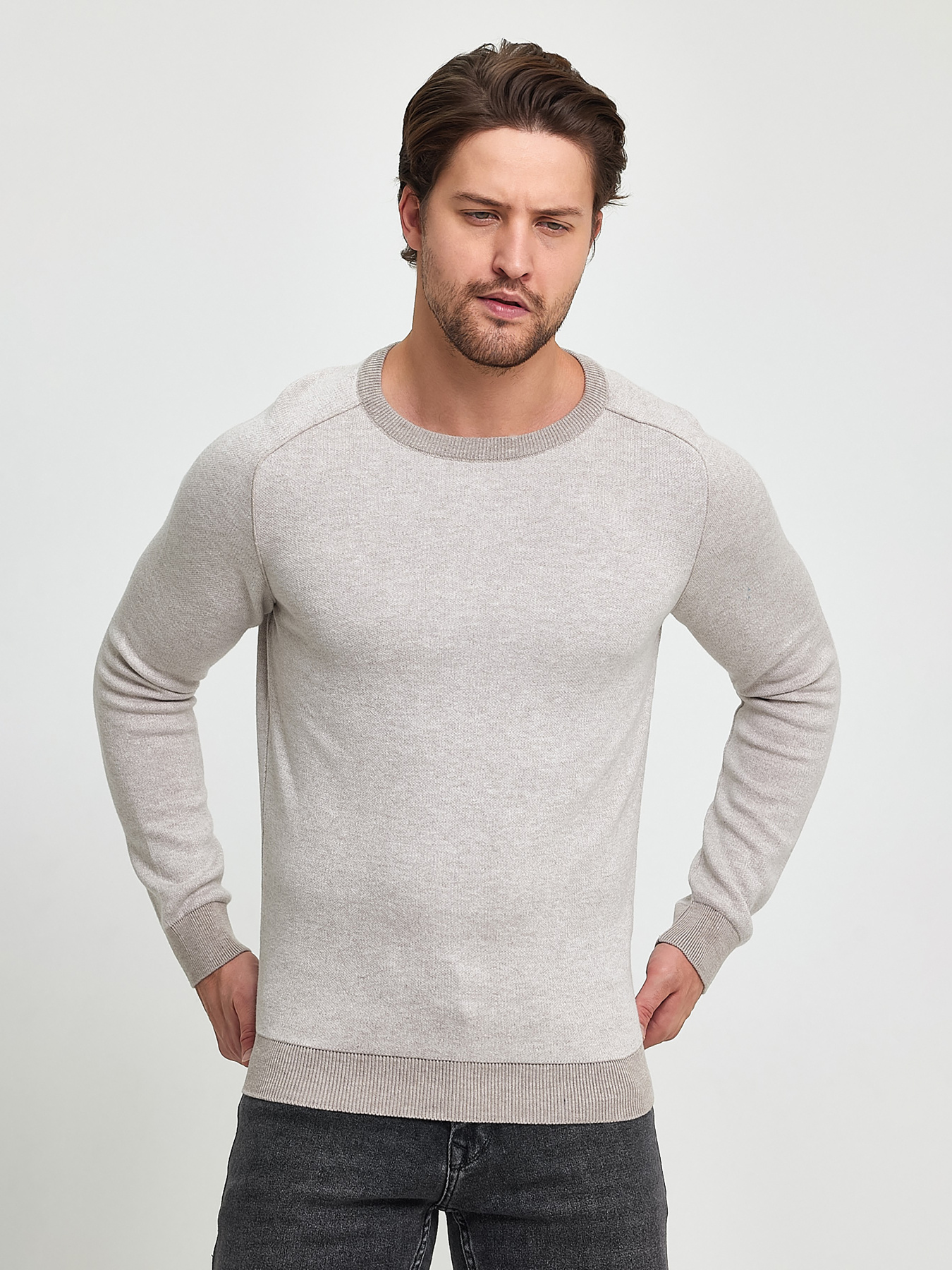 Джемпер Trend Collection модель TC9891BeigeSVTRMN Джемпер Trend Collection модель TC9891BeigeSVTRMN Фото