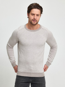 Джемпер Trend Collection модель TC9891BeigeSVTRMN Джемпер Trend Collection модель TC9891BeigeSVTRMN Фото