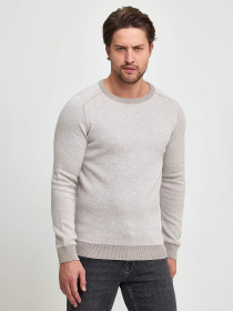 Джемпер Trend Collection модель TC9891BeigeSVTRMN Джемпер Trend Collection модель TC9891BeigeSVTRMN Фото