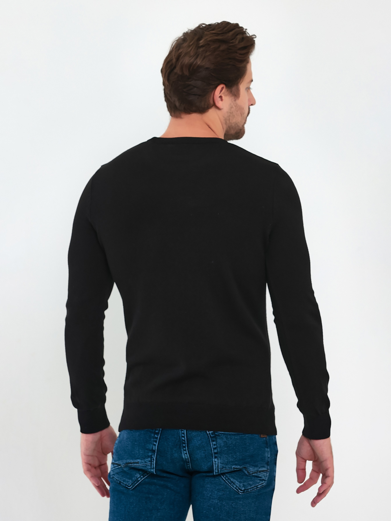 Джемпер Trend Collection модель TC9618BlackSVTRMN Джемпер Trend Collection модель TC9618BlackSVTRMN Фото