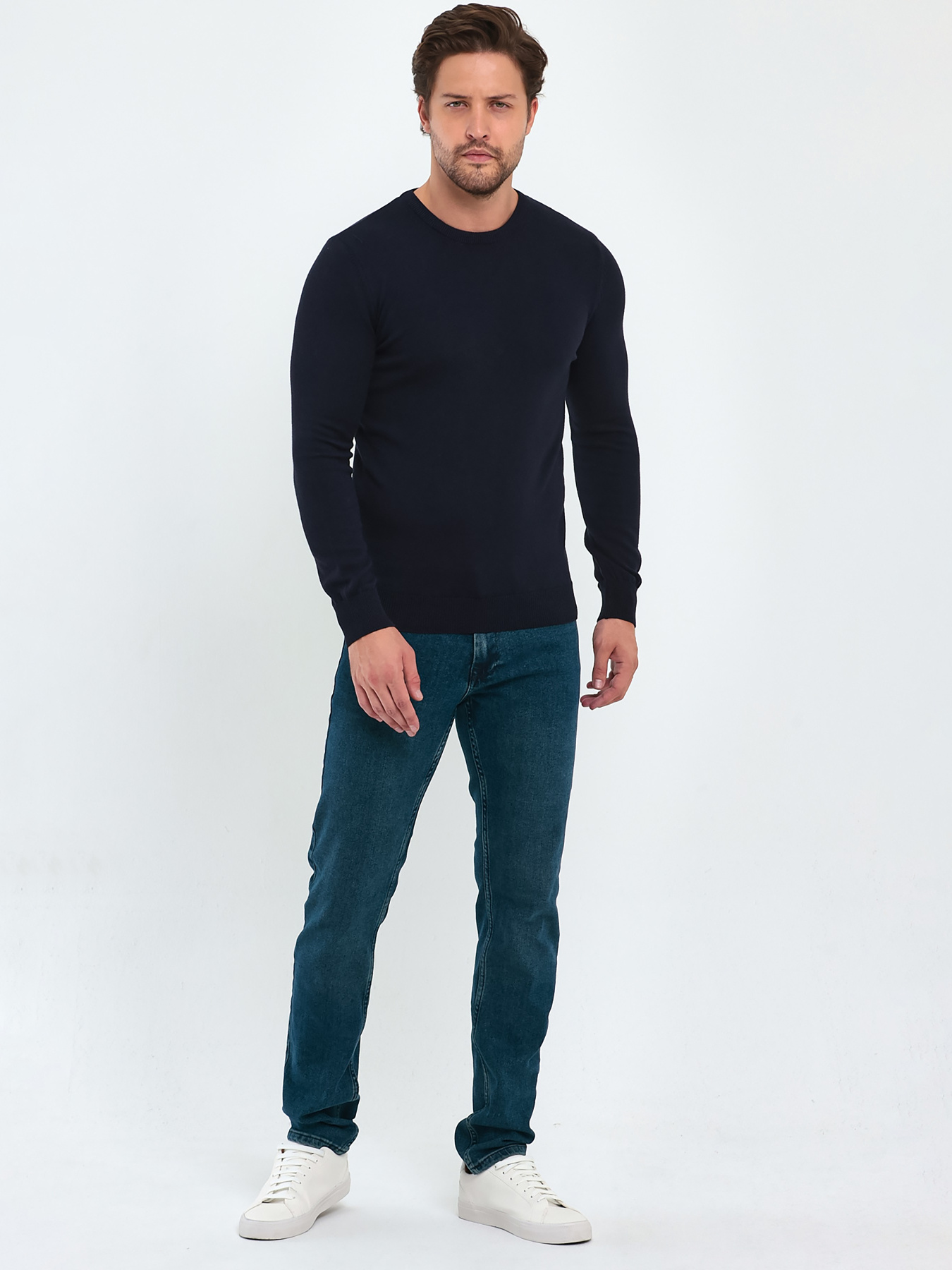 Джемпер Trend Collection модель TC9617DarkBlueSVTRMN Фото