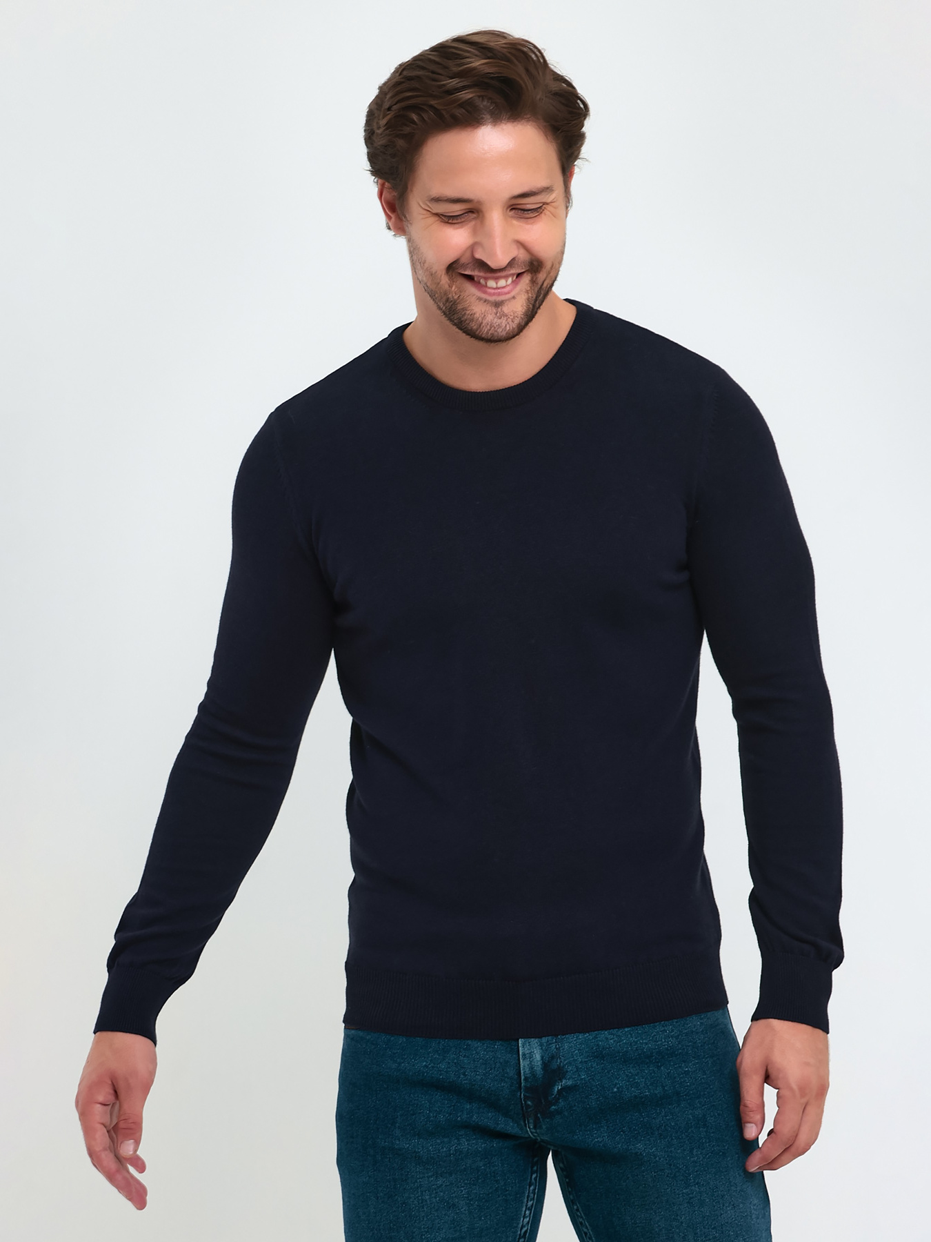 Джемпер Trend Collection модель TC9617DarkBlueSVTRMN Фото