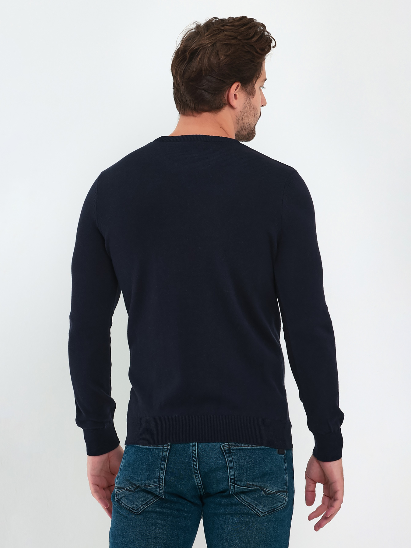 Джемпер Trend Collection модель TC9617DarkBlueSVTRMN Фото