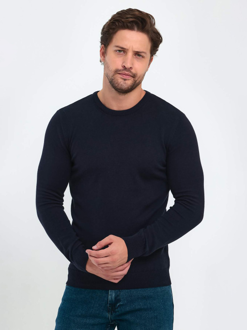 Джемпер Trend Collection модель TC9617DarkBlueSVTRMN Фото