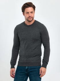 Джемпер Trend Collection модель TC9614LightGreySVTRMN Фото