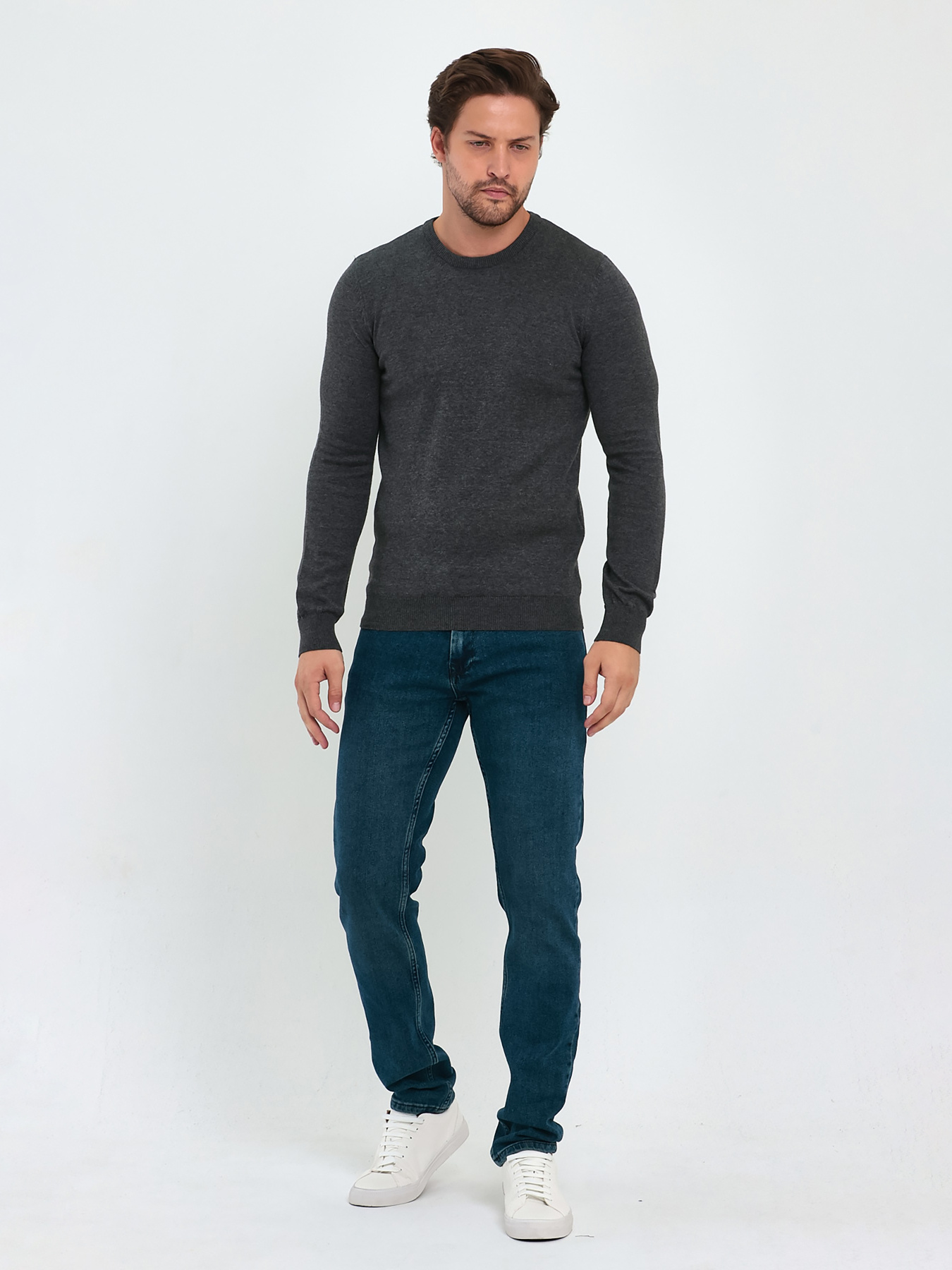 Джемпер Trend Collection модель TC9614LightGreySVTRMN Джемпер Trend Collection модель TC9614LightGreySVTRMN Фото