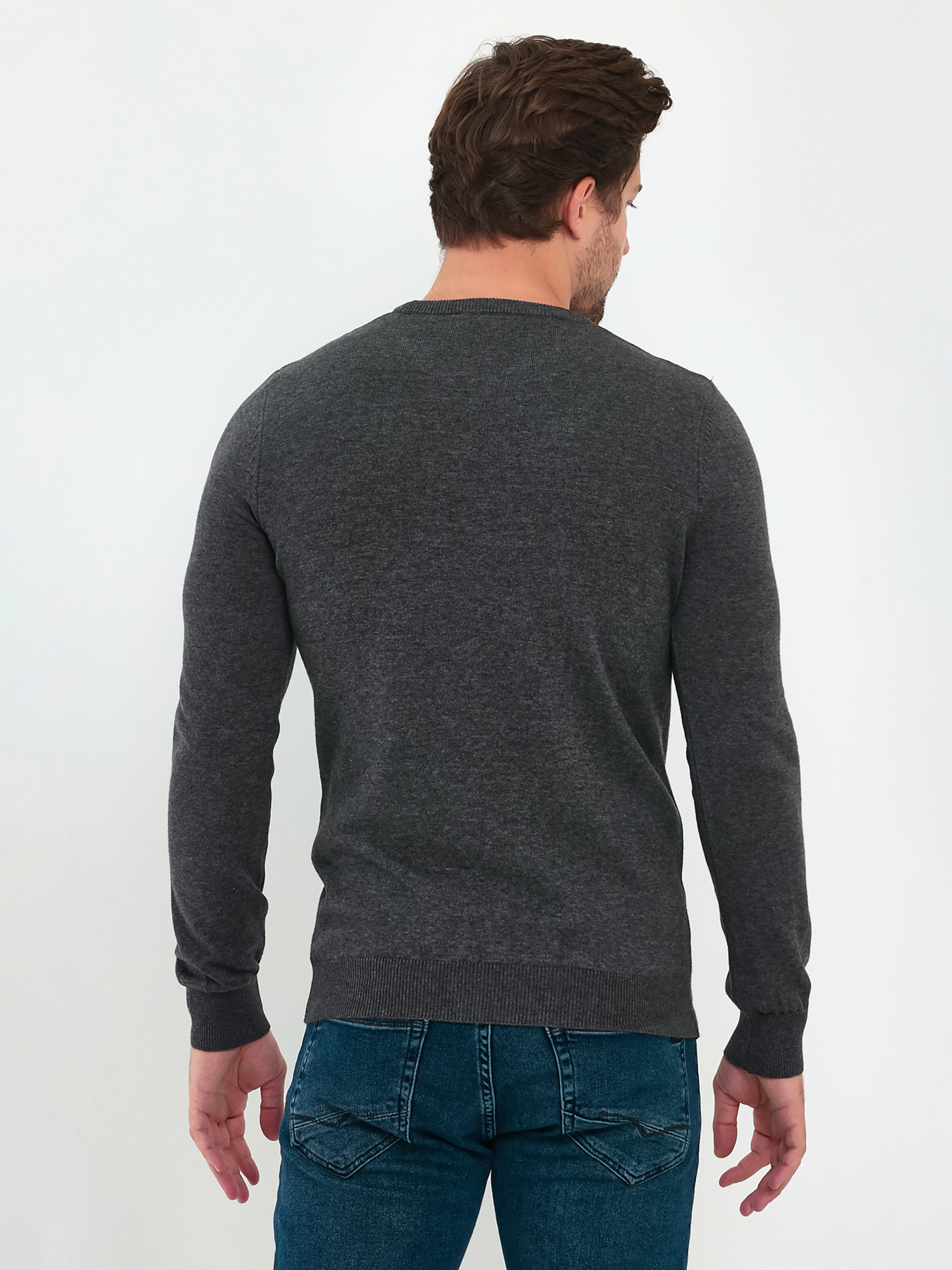 Джемпер Trend Collection модель TC9614LightGreySVTRMN Джемпер Trend Collection модель TC9614LightGreySVTRMN Фото