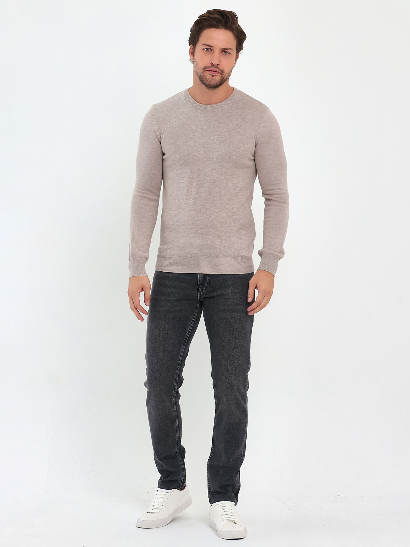 Джемпер Trend Collection модель TC9609BeigeSVTRMN Фото