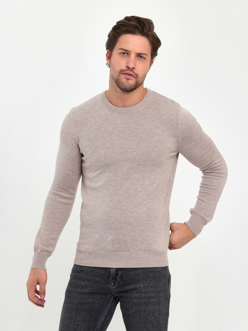 Джемпер Trend Collection модель TC9609BeigeSVTRMN Фото