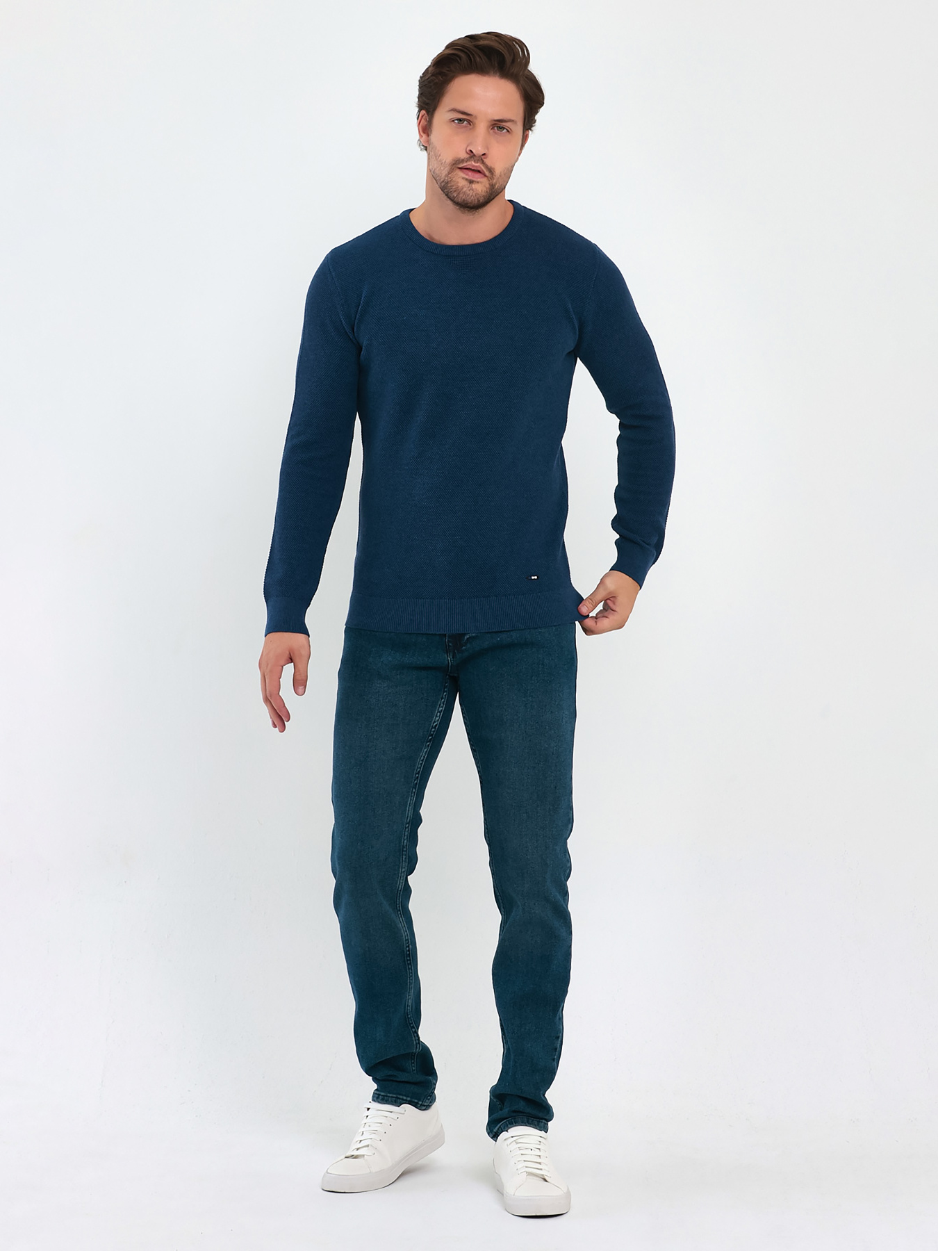 Джемпер Trend Collection модель TC9585DarkBlueSVTRMN Джемпер Trend Collection модель TC9585DarkBlueSVTRMN Фото