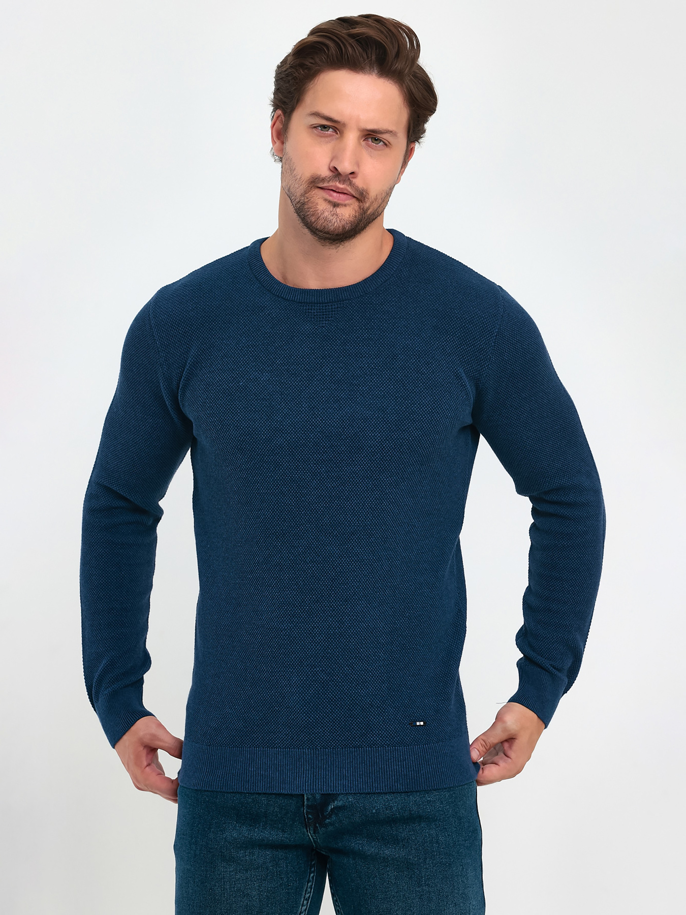 Джемпер Trend Collection модель TC9585DarkBlueSVTRMN Джемпер Trend Collection модель TC9585DarkBlueSVTRMN Фото