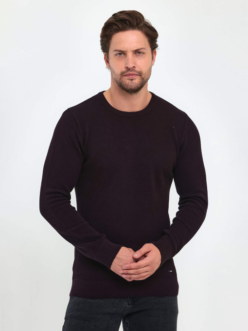 Джемпер Trend Collection модель TC9583BordoSVTRMN Джемпер Trend Collection модель TC9583BordoSVTRMN Фото