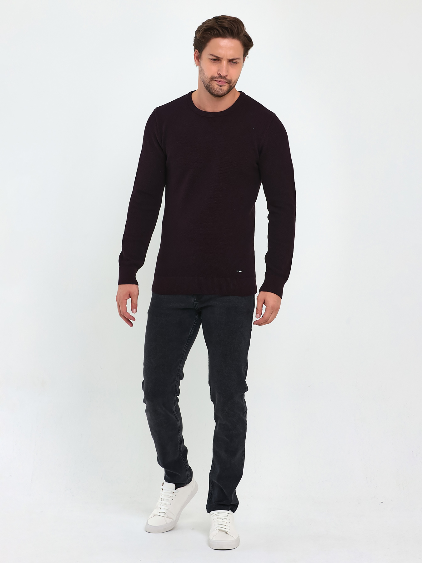 Джемпер Trend Collection модель TC9583BordoSVTRMN Джемпер Trend Collection модель TC9583BordoSVTRMN Фото