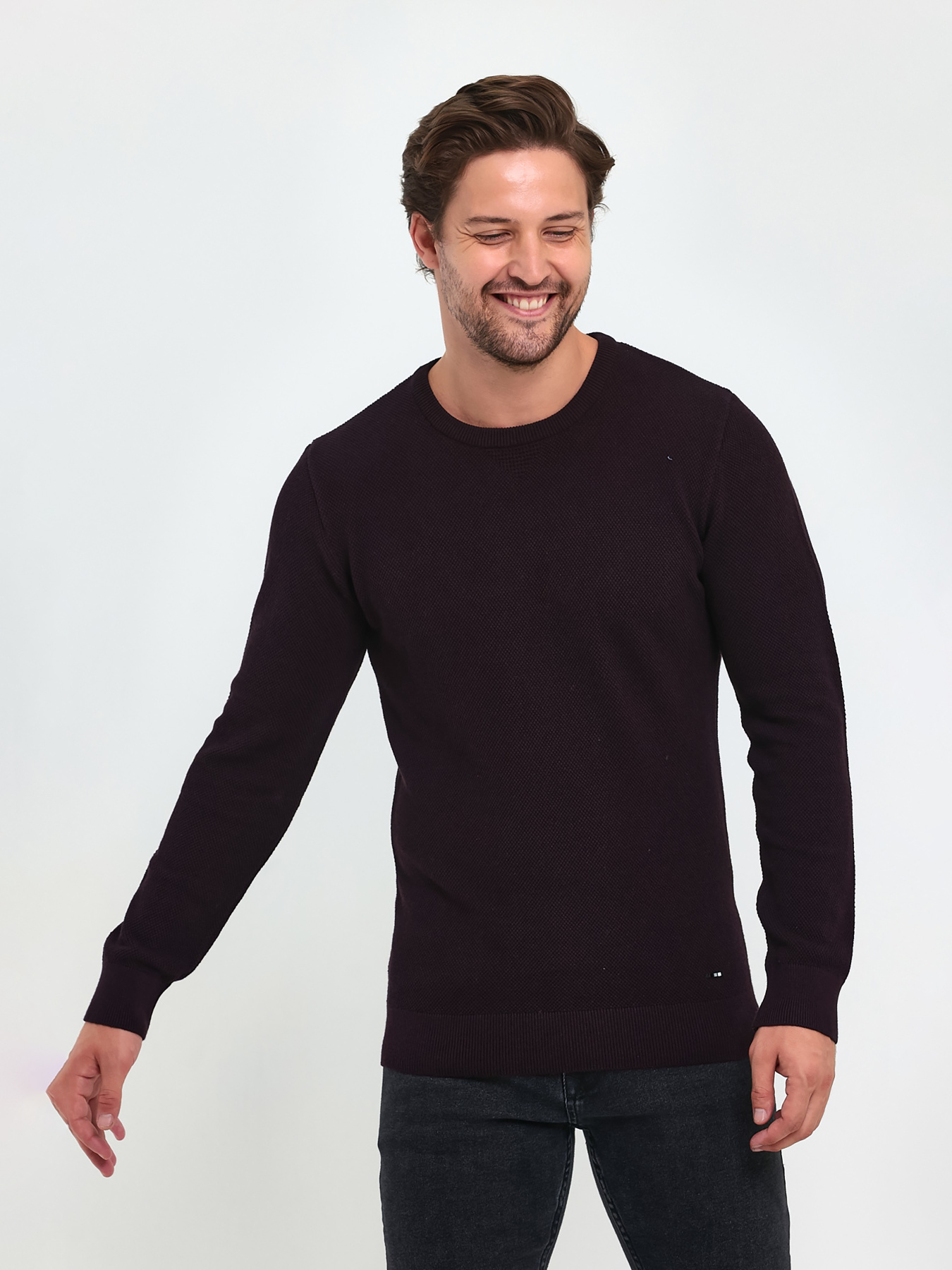 Джемпер Trend Collection модель TC9583BordoSVTRMN Джемпер Trend Collection модель TC9583BordoSVTRMN Фото