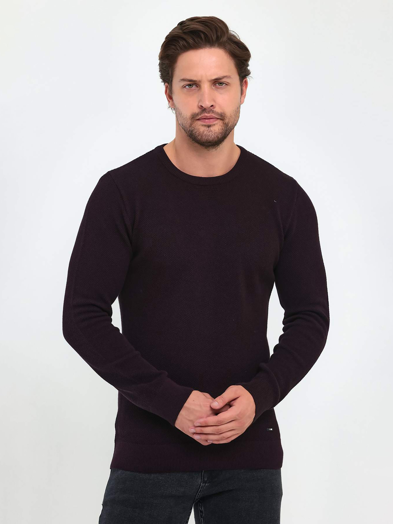 Джемпер Trend Collection модель TC9583BordoSVTRMN Джемпер Trend Collection модель TC9583BordoSVTRMN Фото