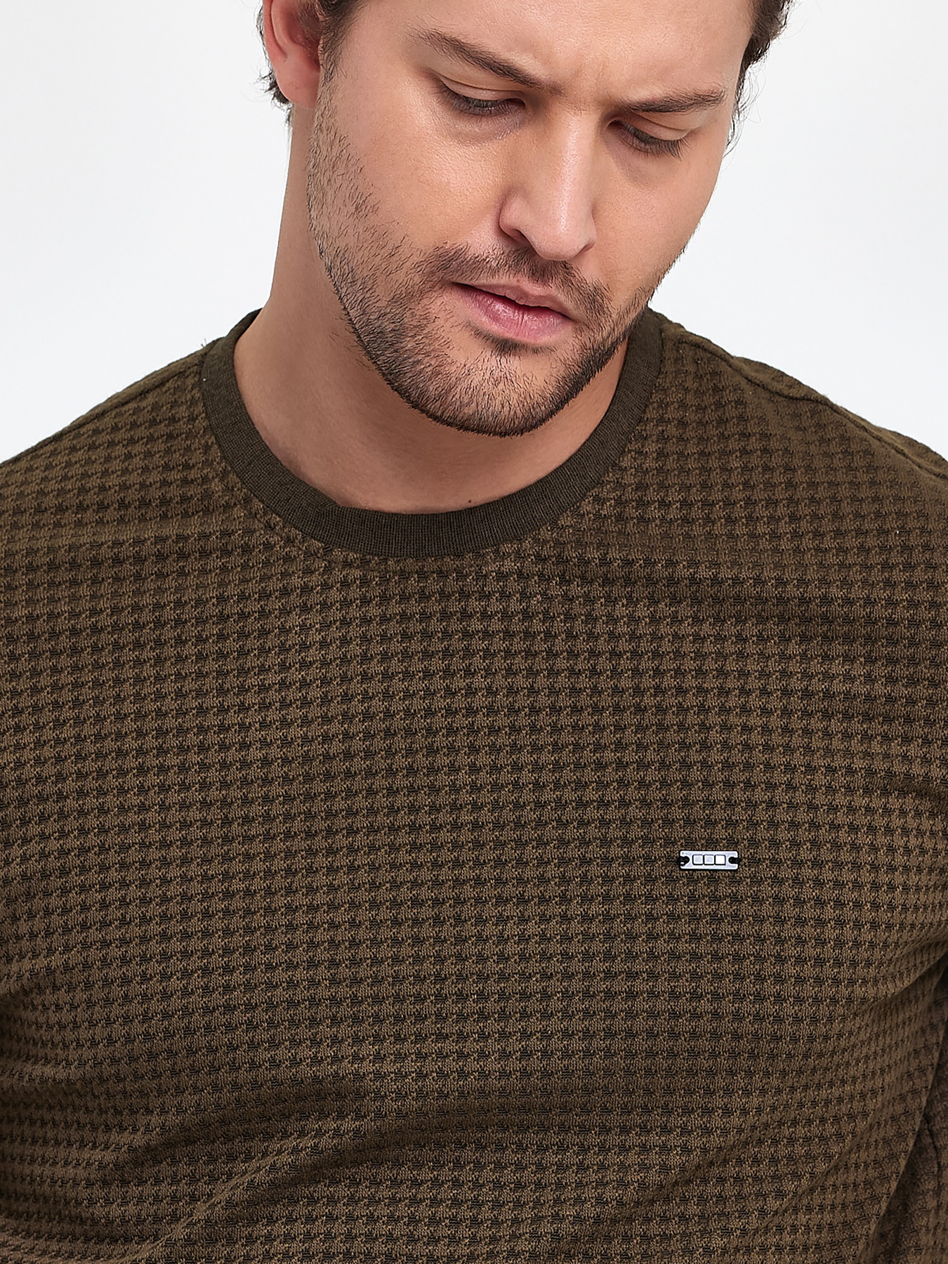 Джемпер Trend Collection модель TC9542OliveSVTRMN Джемпер Trend Collection модель TC9542OliveSVTRMN Фото