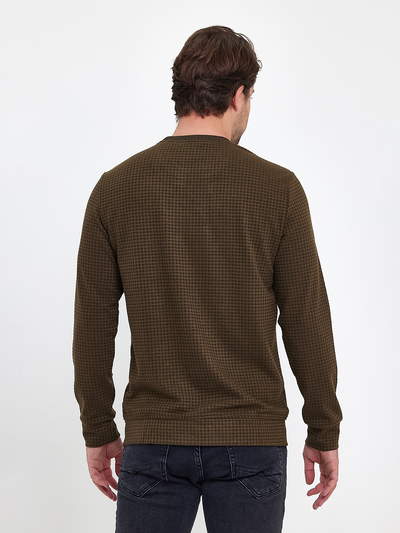 Джемпер Trend Collection модель TC9542OliveSVTRMN Джемпер Trend Collection модель TC9542OliveSVTRMN Фото