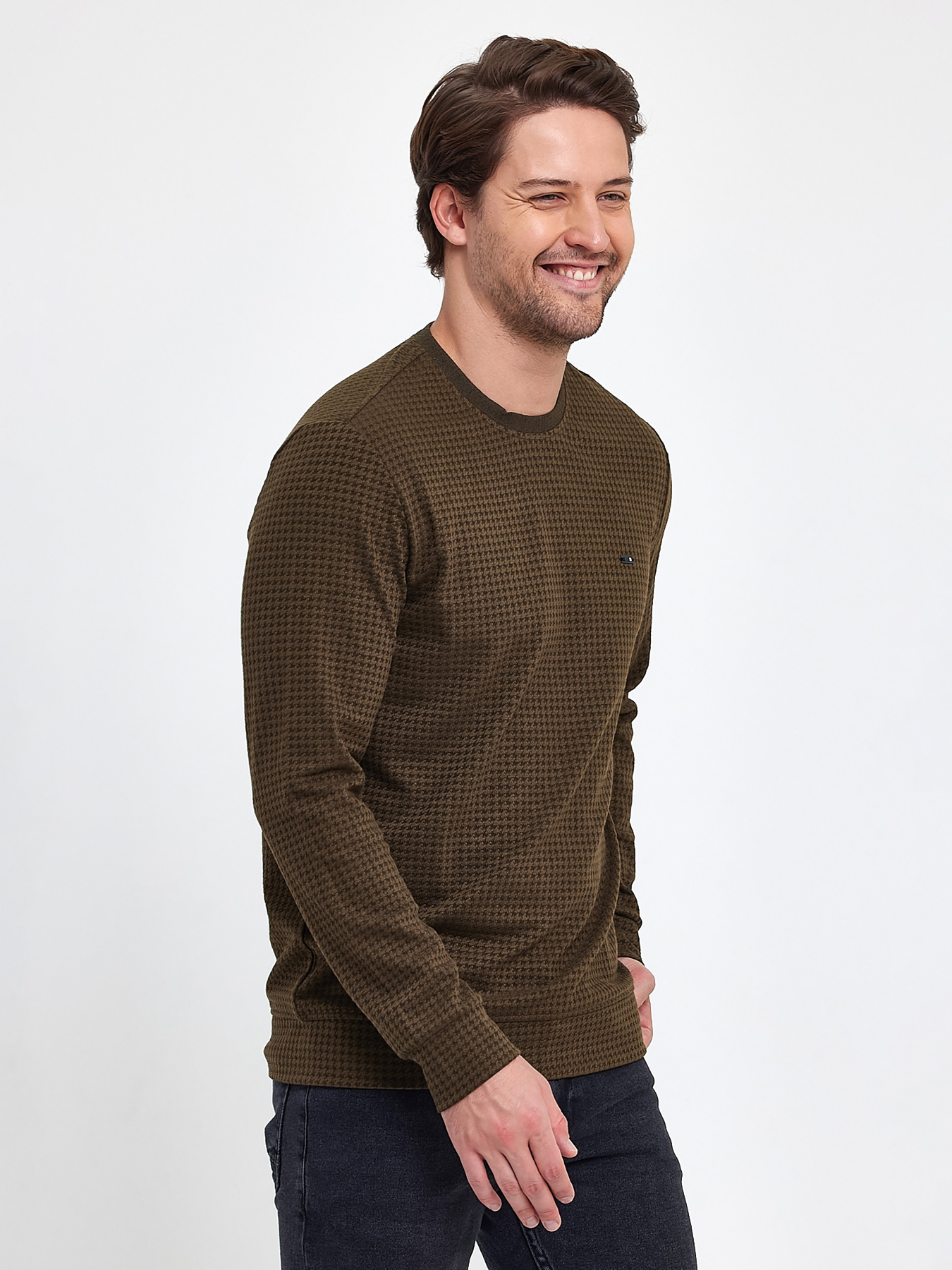 Джемпер Trend Collection модель TC9542OliveSVTRMN Джемпер Trend Collection модель TC9542OliveSVTRMN Фото