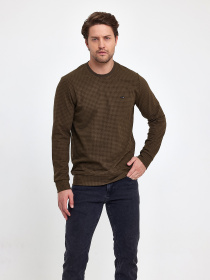 Джемпер Trend Collection модель TC9542OliveSVTRMN Джемпер Trend Collection модель TC9542OliveSVTRMN Фото