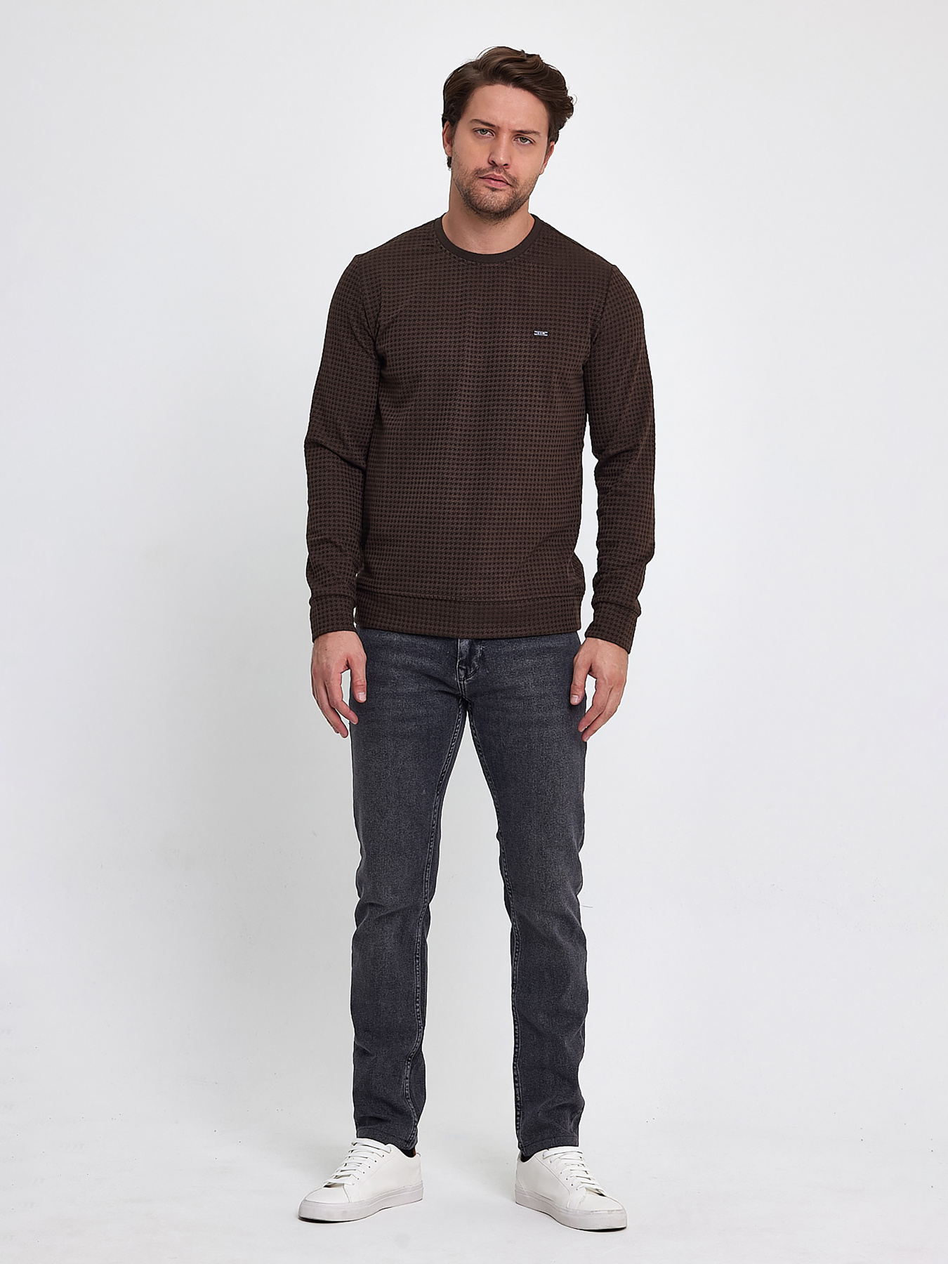 Джемпер Trend Collection модель TC9541BrownSVTRMN Джемпер Trend Collection модель TC9541BrownSVTRMN Фото