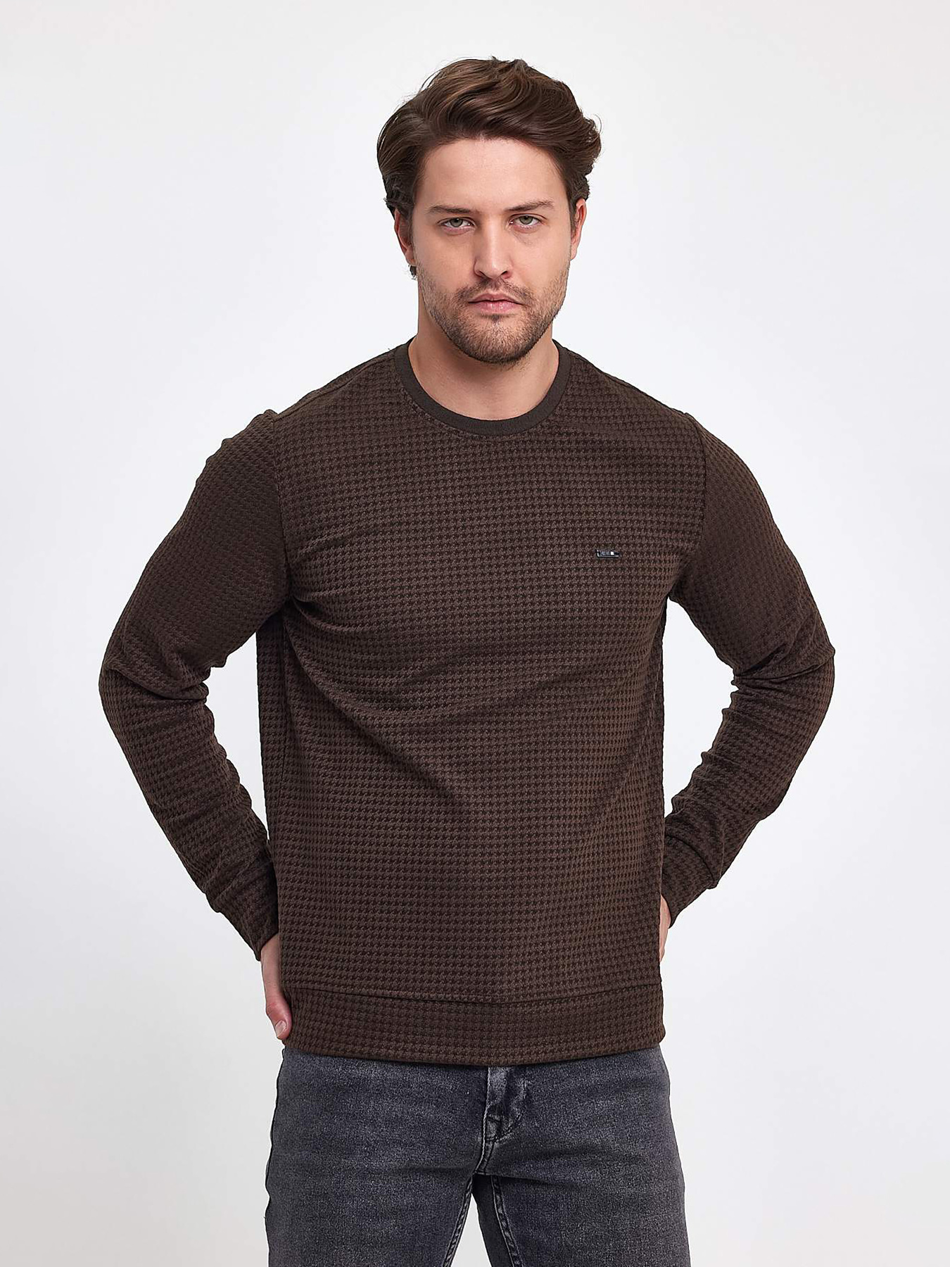 Джемпер Trend Collection модель TC9541BrownSVTRMN Джемпер Trend Collection модель TC9541BrownSVTRMN Фото