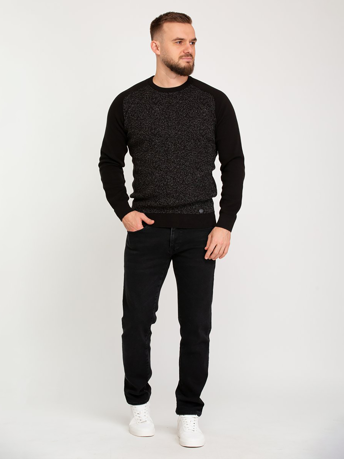 Джемпер Trend Collection модель TC7297BlackSVTRMN Джемпер Trend Collection модель TC7297BlackSVTRMN Фото