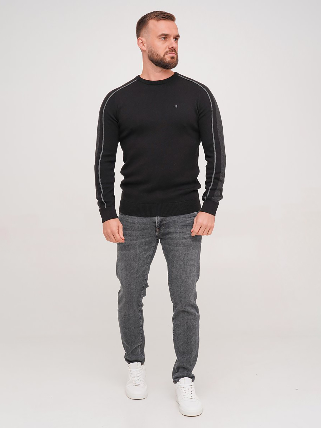 Джемпер Trend Collection модель TC7241BlackGreySVTRMN Фото