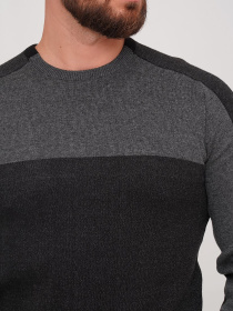 Джемпер Trend Collection модель TC7238BlackGreySVTRMN Фото