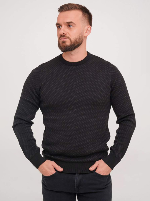 Джемпер Trend Collection модель TC7197BlackSVTRMN Джемпер Trend Collection модель TC7197BlackSVTRMN Фото