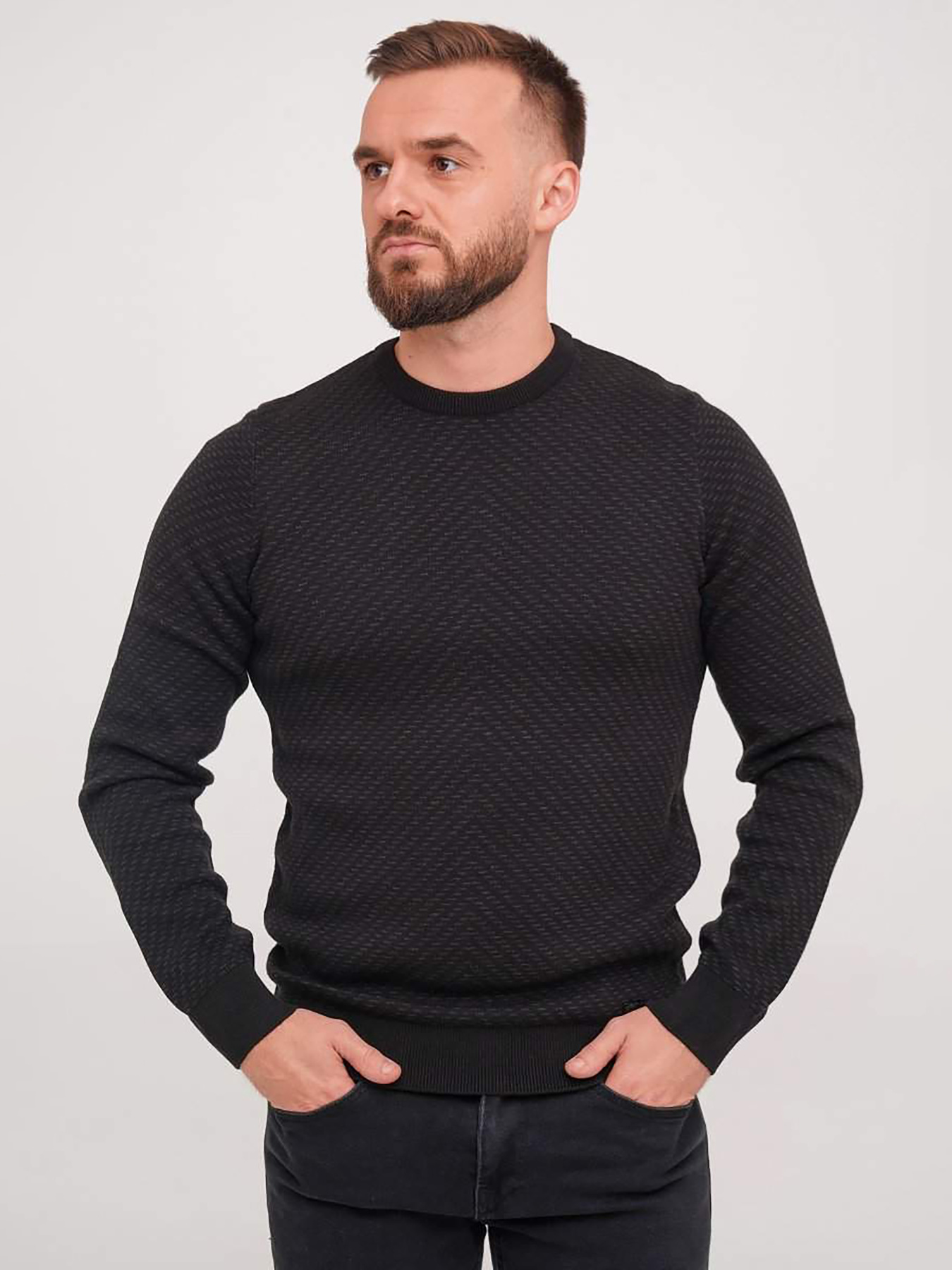 Джемпер Trend Collection модель TC7197BlackSVTRMN Фото