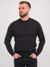 Джемпер Trend Collection модель TC7197BlackSVTRMN Фото