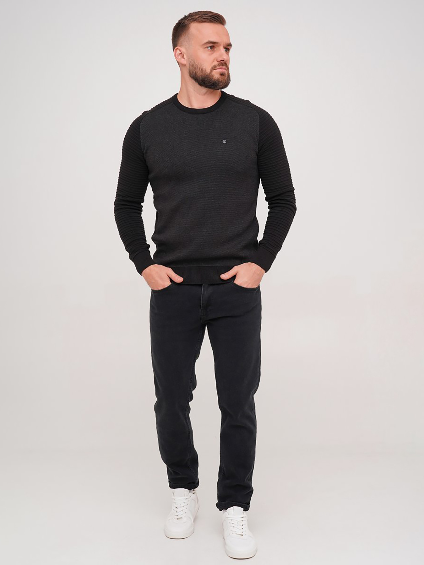 Джемпер Trend Collection модель TC7135BlackSVTRMN Фото