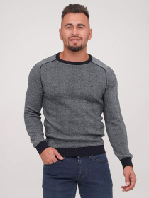 Джемпер Trend Collection модель TC6862GreyBlueSVTRMN Джемпер Trend Collection модель TC6862GreyBlueSVTRMN Фото