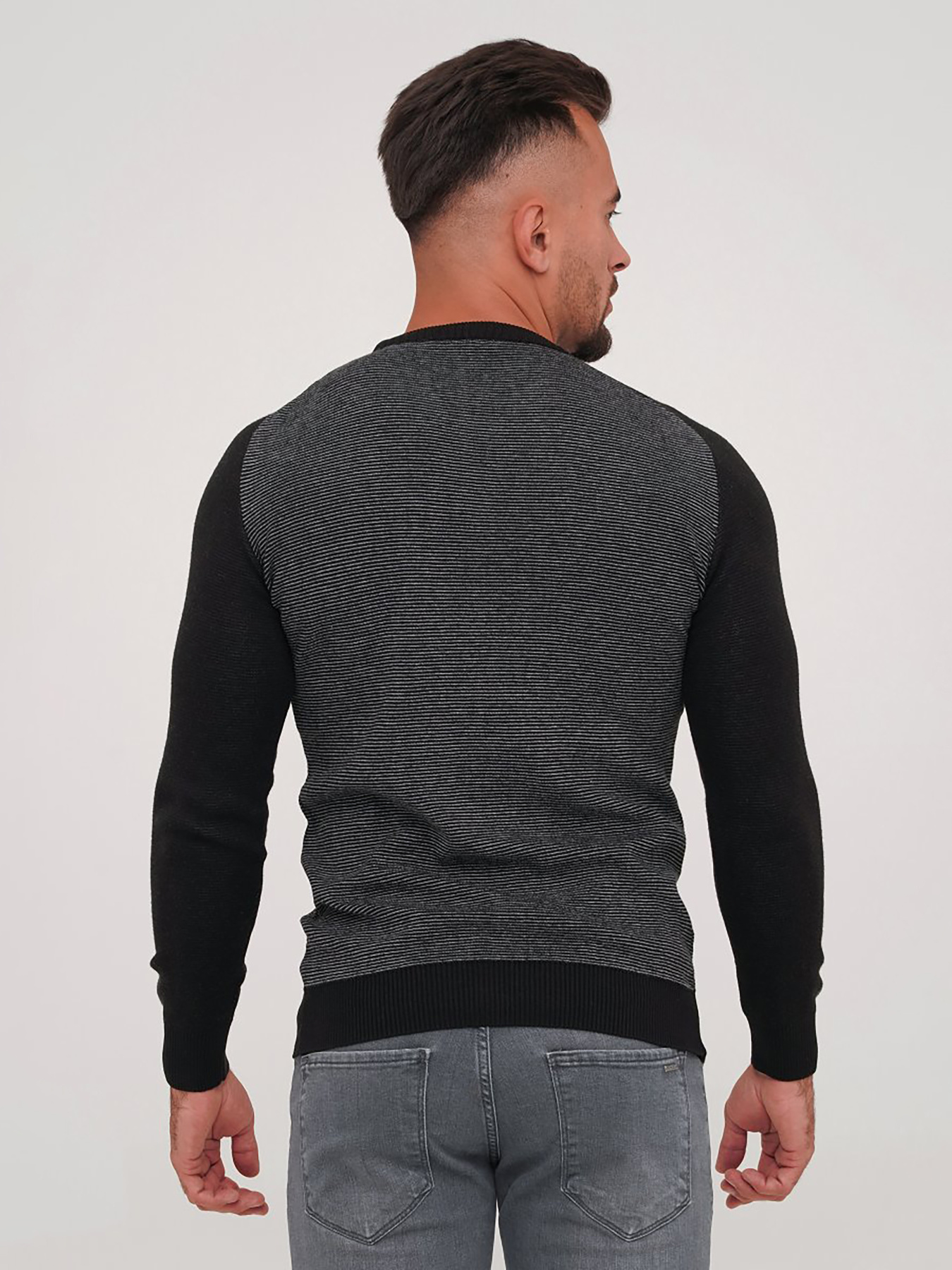 Джемпер Trend Collection модель TC6813BlackGreySVTRMN Фото