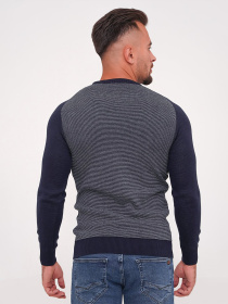 Джемпер Trend Collection модель TC6812GreyBlueSVTRMN Джемпер Trend Collection модель TC6812GreyBlueSVTRMN Фото