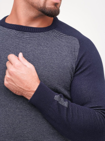 Джемпер Trend Collection модель TC6812GreyBlueSVTRMN Джемпер Trend Collection модель TC6812GreyBlueSVTRMN Фото