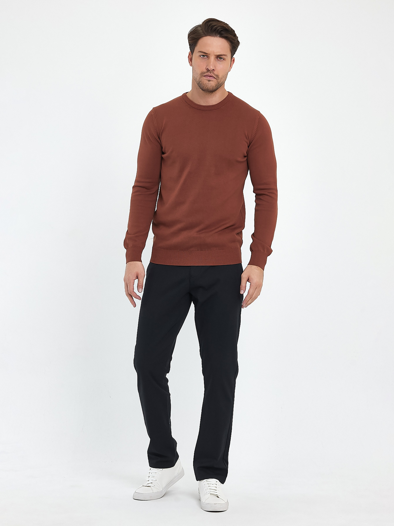 Джемпер Trend Collection модель TC6734BrownSVTRMN Джемпер Trend Collection модель TC6734BrownSVTRMN Фото