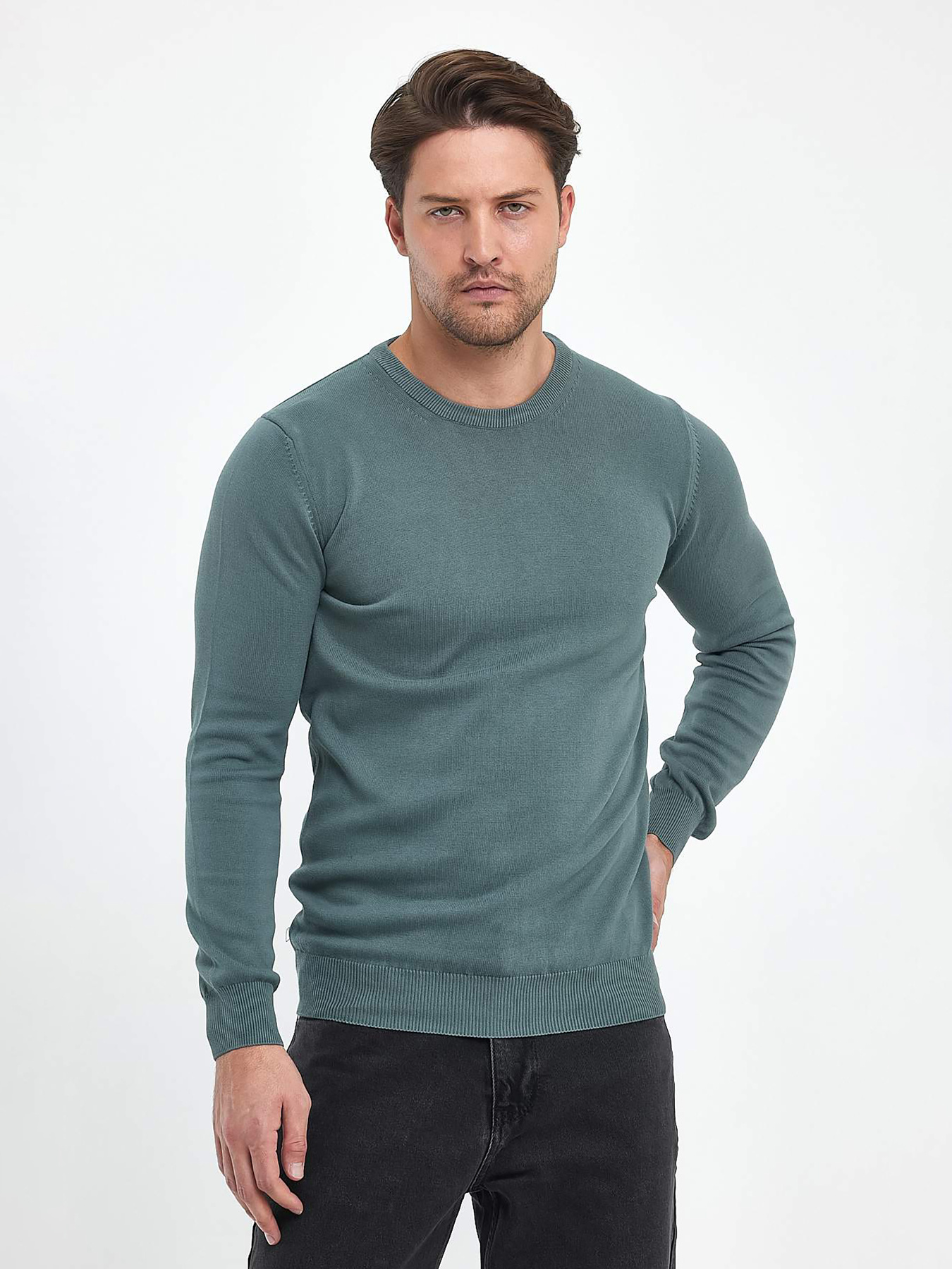 Джемпер Trend Collection модель TC6733GreenSVTRMN Джемпер Trend Collection модель TC6733GreenSVTRMN Фото