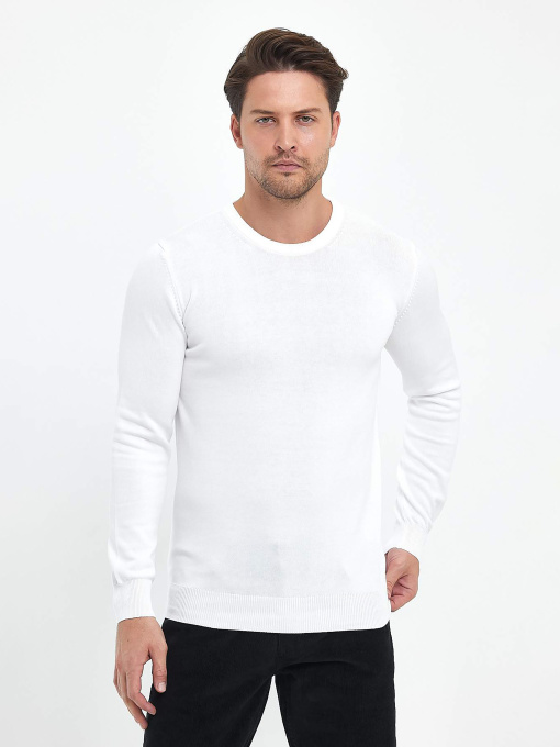 Джемпер Trend Collection модель TC6732WhiteSVTRMN Фото