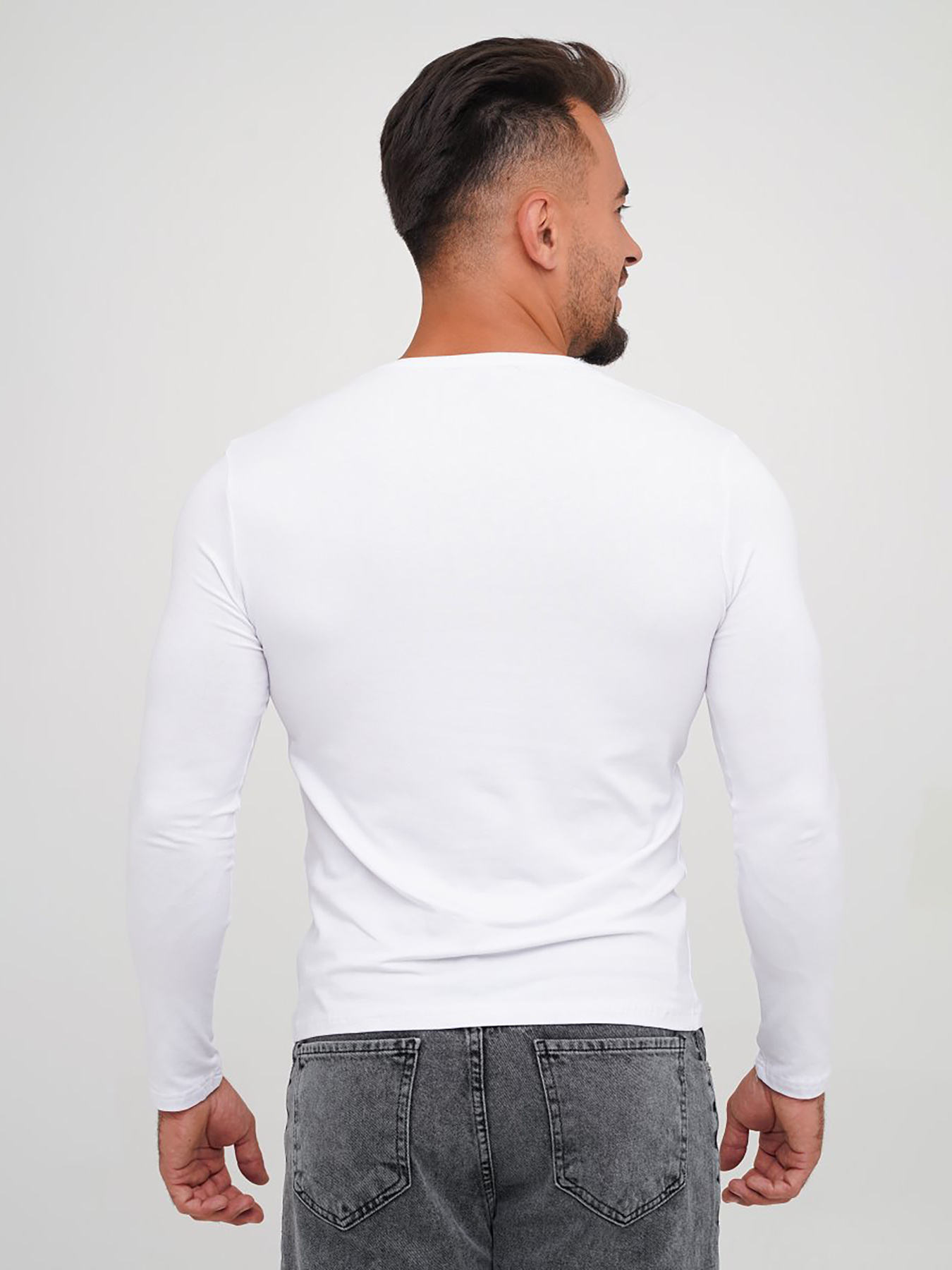 Лонгслив Trend Collection модель TC6683WhiteSVTRMN Фото